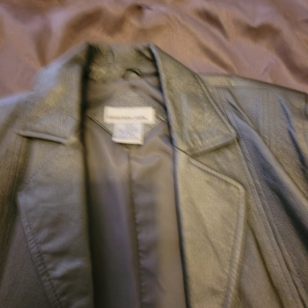 Silver leather jacket - Picture 2 of 5